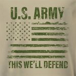 TRA-US ARMY FLAG THIS WILL DEFEND @