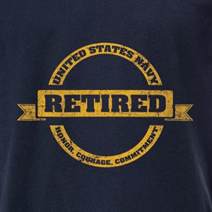 T / NAVY RETIRED HONOR COURAGE