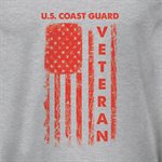 TRA- COAST GUARD VETERAN FLAG RED