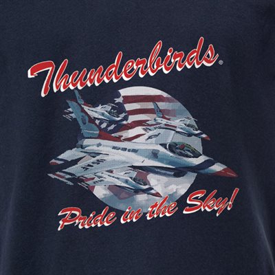 THUNDER BIRDS PRIDE IN THE SKY W / PLANE RED WHITE BLUE