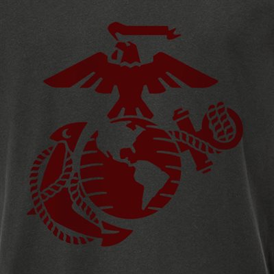 T / MARINES LOGO IN MAROON