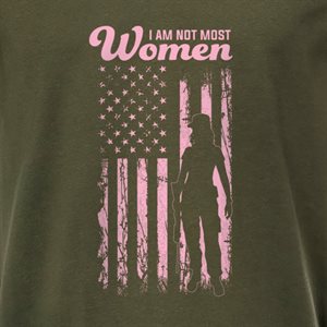 TRA-I AM NOT MOST WOMEN FLAG PINK