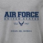 T / AIR FORCE EST1947 OSAN AB, KOREA@