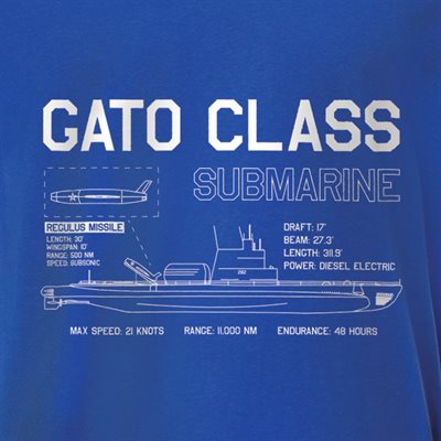 T / GATO CLASS SUB BLUEPRINT