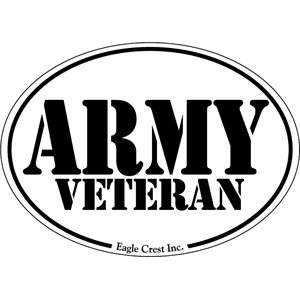 MAGNET-ARMY VETERAN (LETTERS ONLY) 