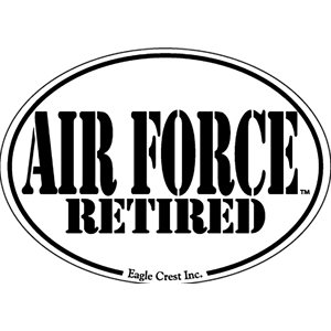 MAGNET-AIR FORCE RETIRED (LETTERS ONLY)