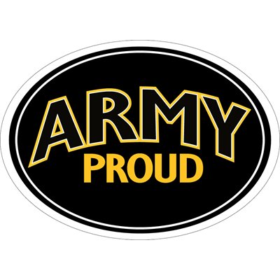 MAGNET-ARMY PROUD (LETTERS ONLY) 