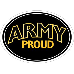 MAGNET-ARMY PROUD (LETTERS ONLY) 