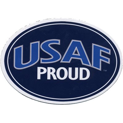 MAGNET-AIR FORCE PROUD (LETTERS ONLY)