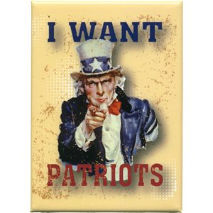 MAG- VINTAGE I WANT PATRIOT MAGNET