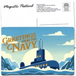 MAG-NAVY SUB POSTCARD