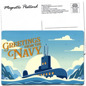 MAG-NAVY SUB POSTCARD