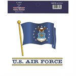 DEC-U.S. AIR FORCE WAVY FLAG (5-1 / 2 X 6")#(DX12)