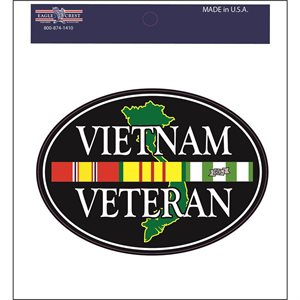 DEC- VIETNAM VET W / RIBBONS & LAND