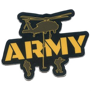 DEC-ARMY WITH HELICOPTER MINI DECAL @