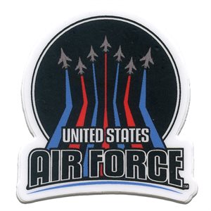 DEC-AIR FORCE RED AND BLUE FIGHTER JETS MINI DECAL @