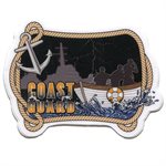 DEC-COAST GUARD RESCUE BOAT MINI DECAL