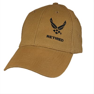 MINI USAF RETIRED W / HAP (LS) (BLK)@