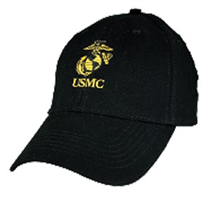 MINI USMC W / G&A GOLD & BLK@