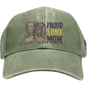 EMB - PROUD ARMY MOM W / BOOTS 