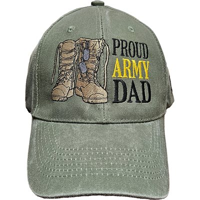 EMB - PROUD ARMY DAD W / BOOTS 