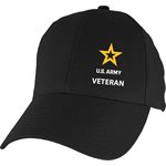 EMB - ARMY W /  STAR VETERAN MINI LOGO @  (LEFT FRONT PANEL)