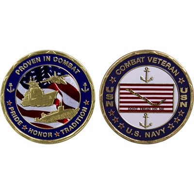 COIN-US NAVY COMBAT VETERAN (USA) (DX) 20@