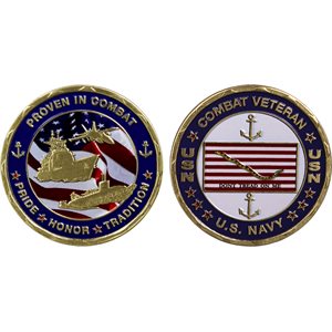 COIN-US NAVY COMBAT VETERAN (USA) (DX) 20@