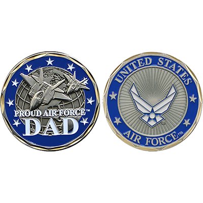 COIN-PROUD AIR FORCE DAD@