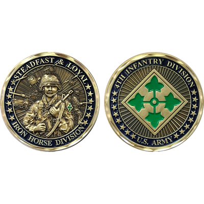 COIN -4TH INFANTRY DIVISION W / O HORSE(DX14)