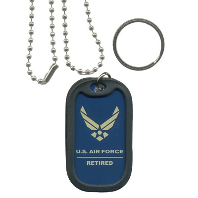 DOG TAG-US AIR FORCE RETIRED#[DX18]