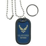 DOG TAG-US AIR FORCE RETIRED#[DX18]