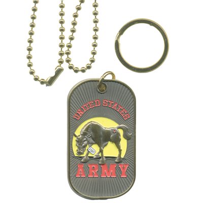 DOG TAG-ARMY MULE-W (GLD)(DXX12)