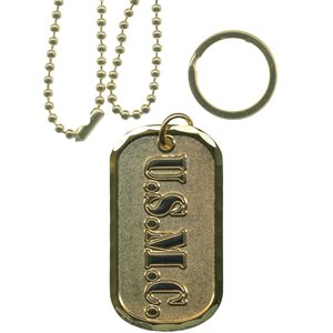 DOG TAG-USMC (GLD)[DXX15]