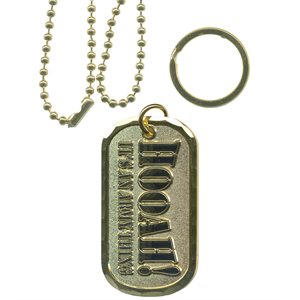 DOG TAG-HOOAH ITS AN ARMY THING (GLD)(DX14)