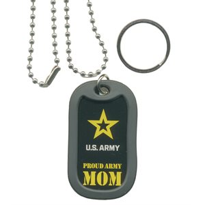 DOG TAG-PROUD ARMY MOM 