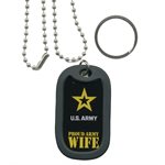 DOG TAG-U.S.ARMYPROUD ARMY WIFE[DX19]