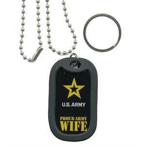 DOG TAG-U.S.ARMYPROUD ARMY WIFE[DX19]