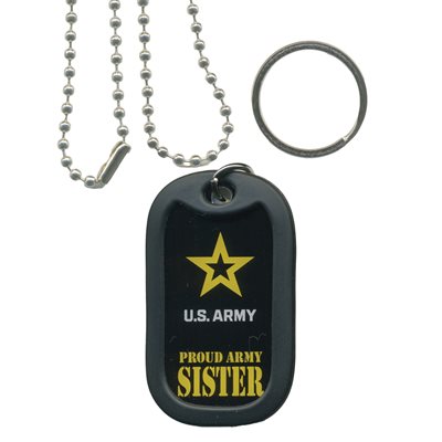 DOG TAG-PROUD ARMY SISTER