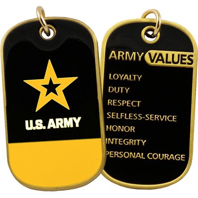 DOG TAG-ARMY VALUES