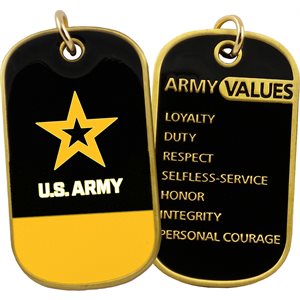 DOG TAG-ARMY VALUES