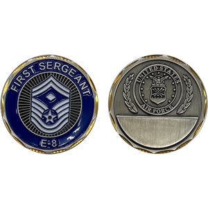 COIN-AIR FORCE 1ST SGT. E-8 (ENGRAVABLE)