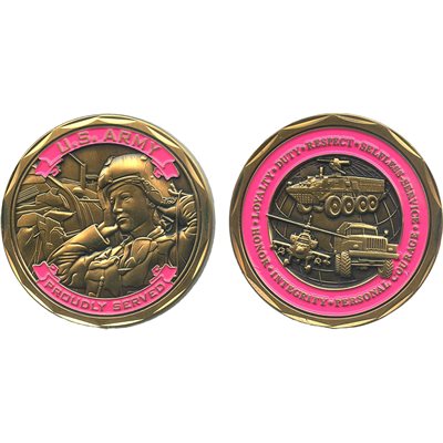 COIN- ARMY PROUDLY SERVED (DX16)