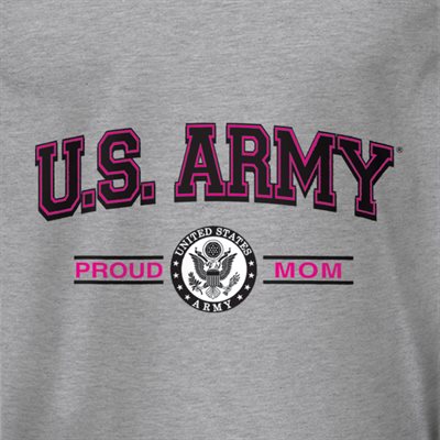 T / U.S. ARMY PROUD MOM(PINK) @