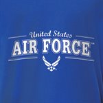 T / US AIR FORCE W / HAP (WHT)