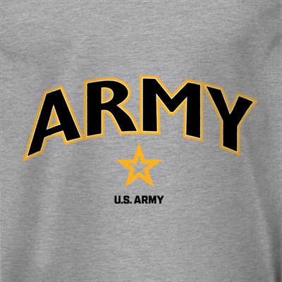 T / ARMY W / LOGO (BLK W / GLD OUTLN) 