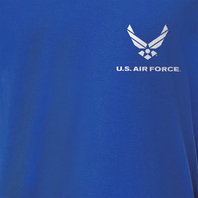 T / US AIR FORCE W / LOGO (L / C (WHITE) @