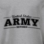 T / ARMY RETIRED (BLACK) 