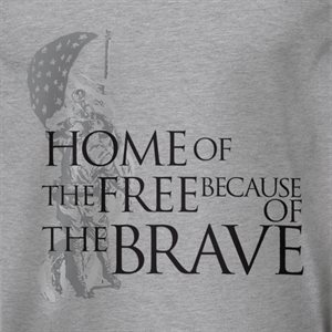 T / HOME OF THE FREE BECAUSE OF THE BRAVE (BLACK)