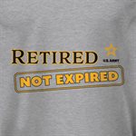 T / RETIRED NOT EXPIRED ARMY (BLK) 